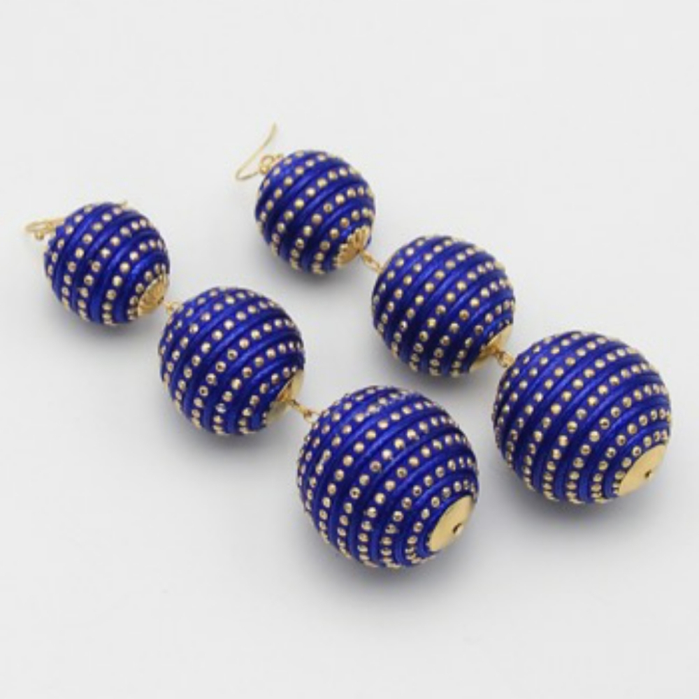 Studded Ball Drop Fashion Earrings